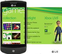 Das LG Optimus 7 kann mit der Xbox kommunizieren